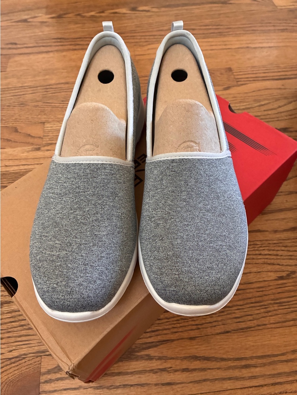 Sketchers Go Walk Joy Performance Grey Slip-On Casual Sneakers Ortholite